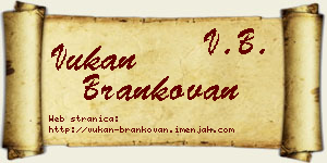 Vukan Brankovan vizit kartica